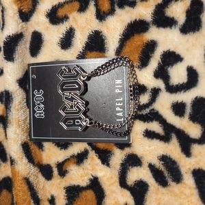 Unisex AC DC Lapel Pin